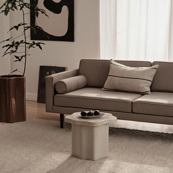 Broste Copenhagen Wind Three Seater Sofa Light Grey