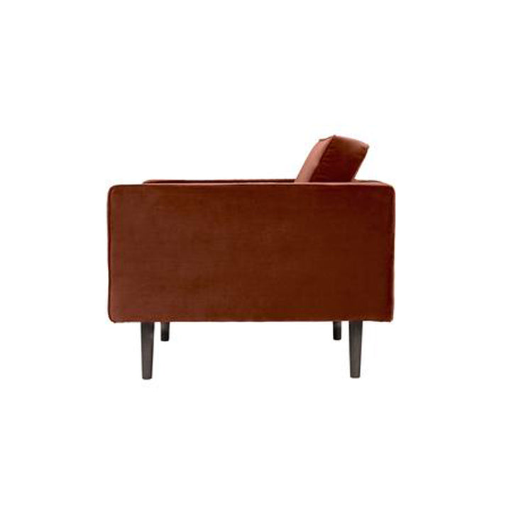 Broste Copenhagen Wind Velvet Armchair Caramel Cafe Red