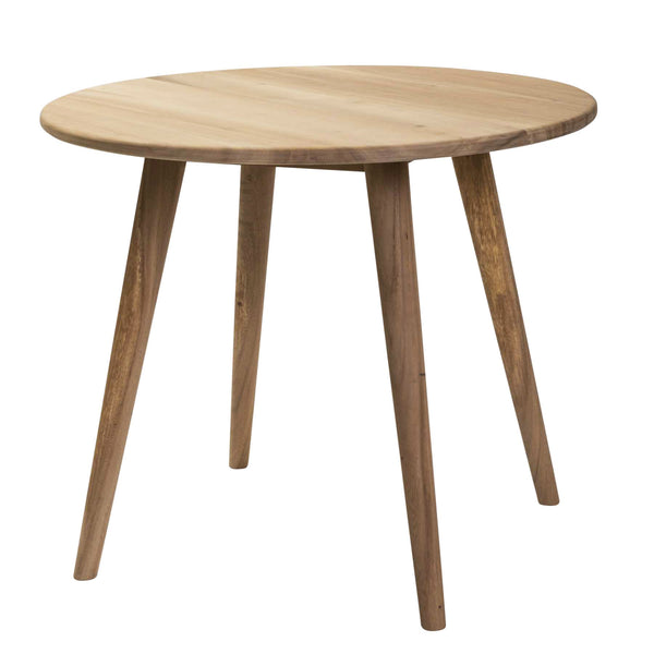 Shoreditch round 90cm teak dining table