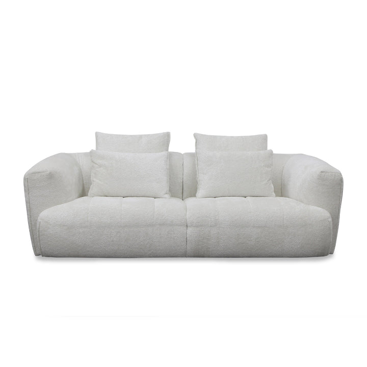 Avriio Kastoria Silver 3 Seater Sofa 