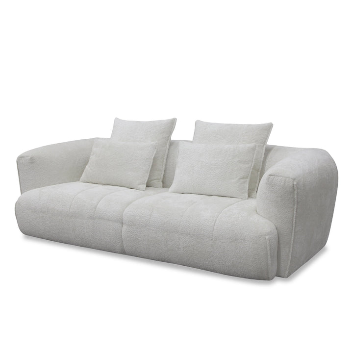 Avriio Kastoria Silver 3 Seater Sofa 