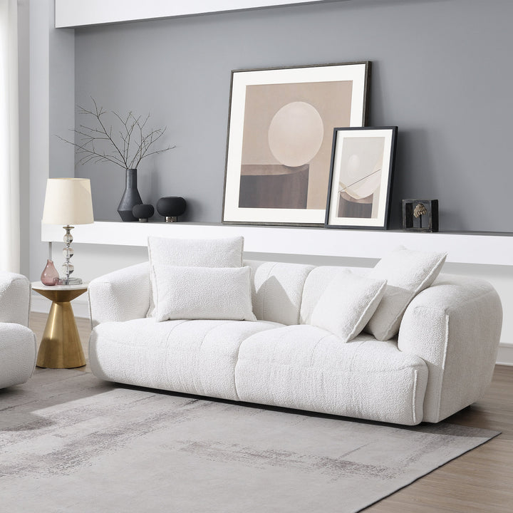 Avriio Kastoria Silver 3 Seater Sofa lifestyle
