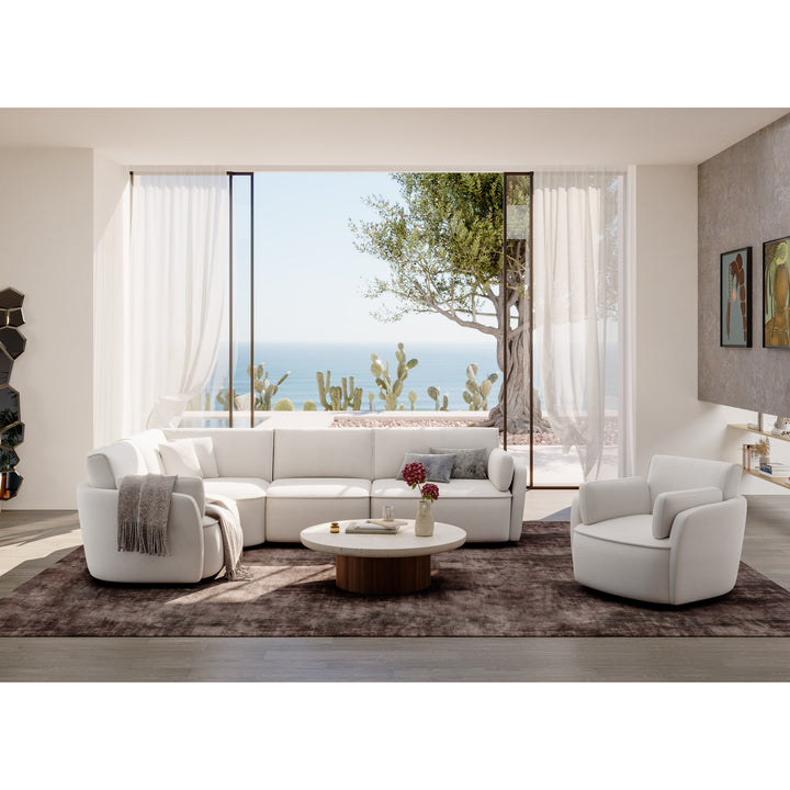 Avriio Larissa Corner Sofa and Armchair Light Grey