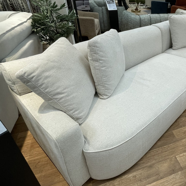 Avriio Volos Light Natural Beige Three Seater Chaise Lounge Sofa