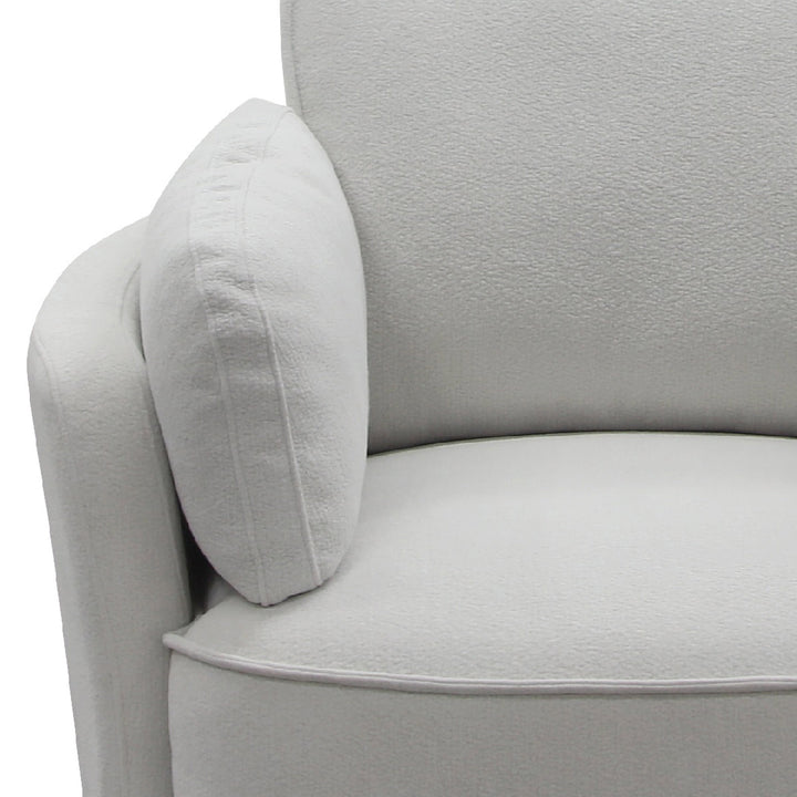 Avriio Larissa Swivel Armchair Light Grey close up