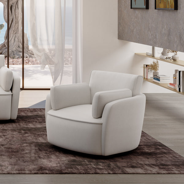 Avriio Larissa Swivel Armchair Light Grey