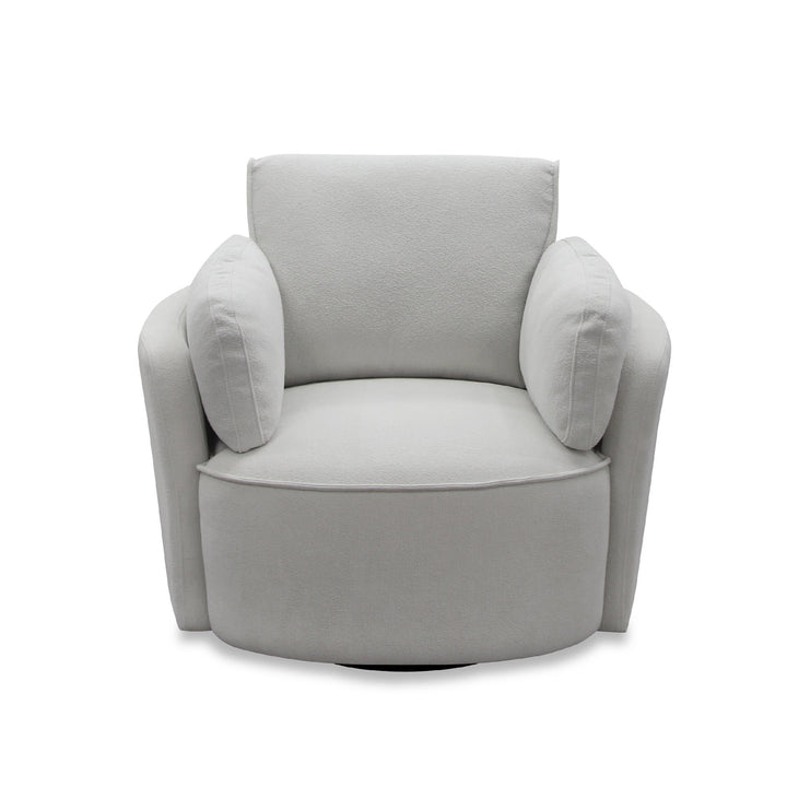 Avriio Larissa Swivel Armchair Light Grey
