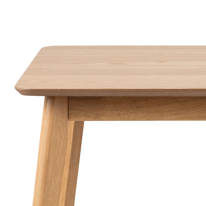Boden oak veneer dining table detail