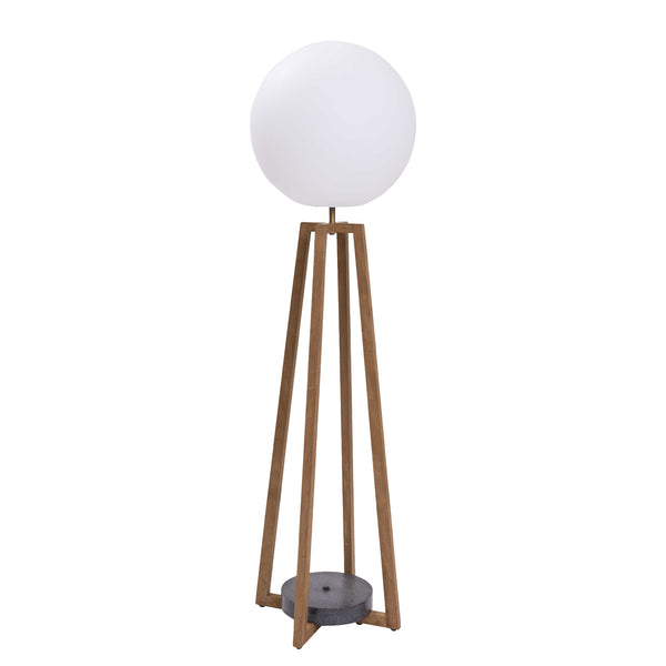 Playa outdoor teak floor lamp