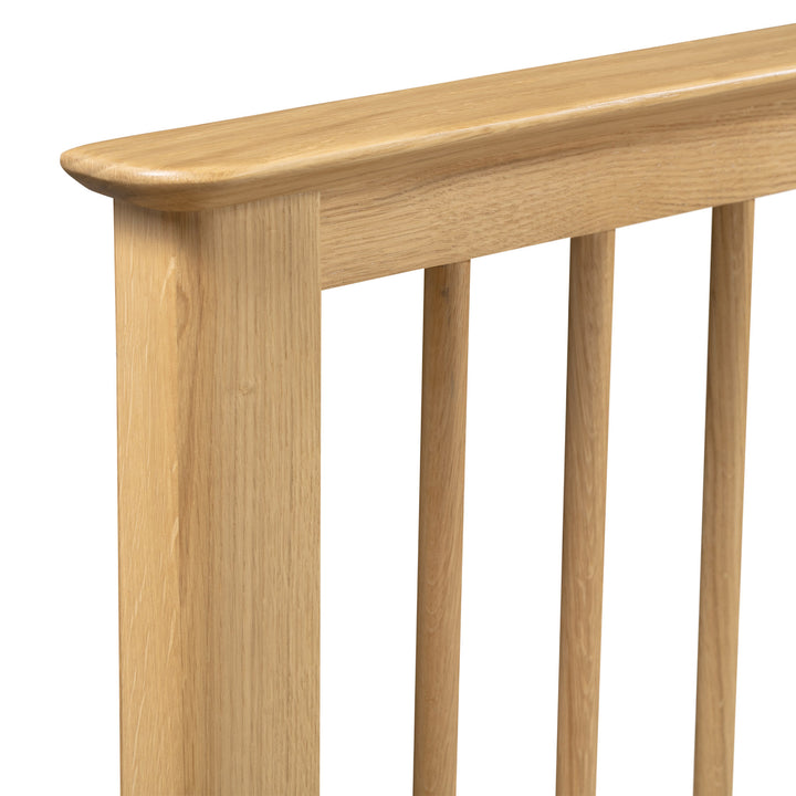 Bamford oak spindle bed King 150cm detail