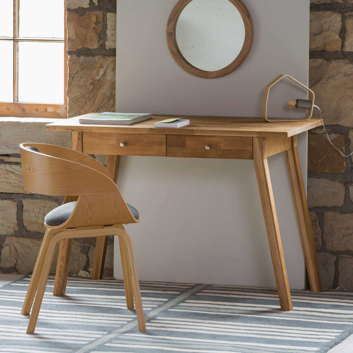 Dalston anthracite dining chair with Tenby desk
