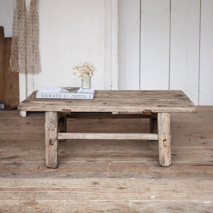 Rustic Elm Wooden Coffee Table